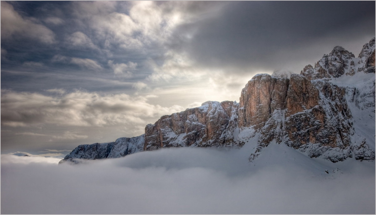 фото "Купание в облаках" метки: пейзаж, горы, зима