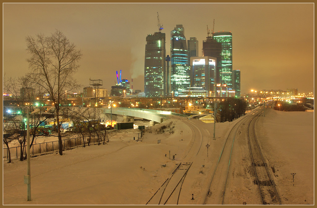 фото "Москва-сити" метки: город, пейзаж, ночь