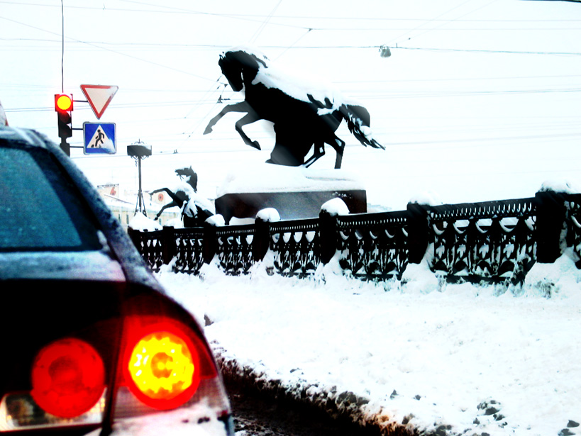 фото "Мокрый снег" метки: пейзаж, digital art, зима