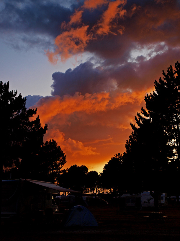 photo "The Camping Site" tags: landscape, sunset