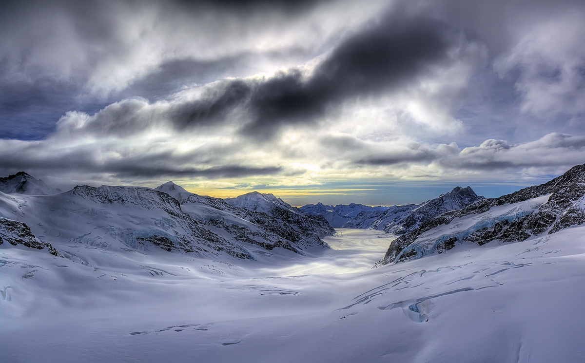 фото "Grosser Aletschgletscher" метки: пейзаж, горы, закат