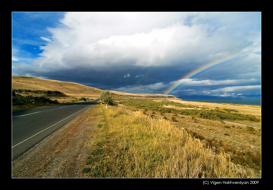 photo "Road and rainbow" tags: travel, landscape, 