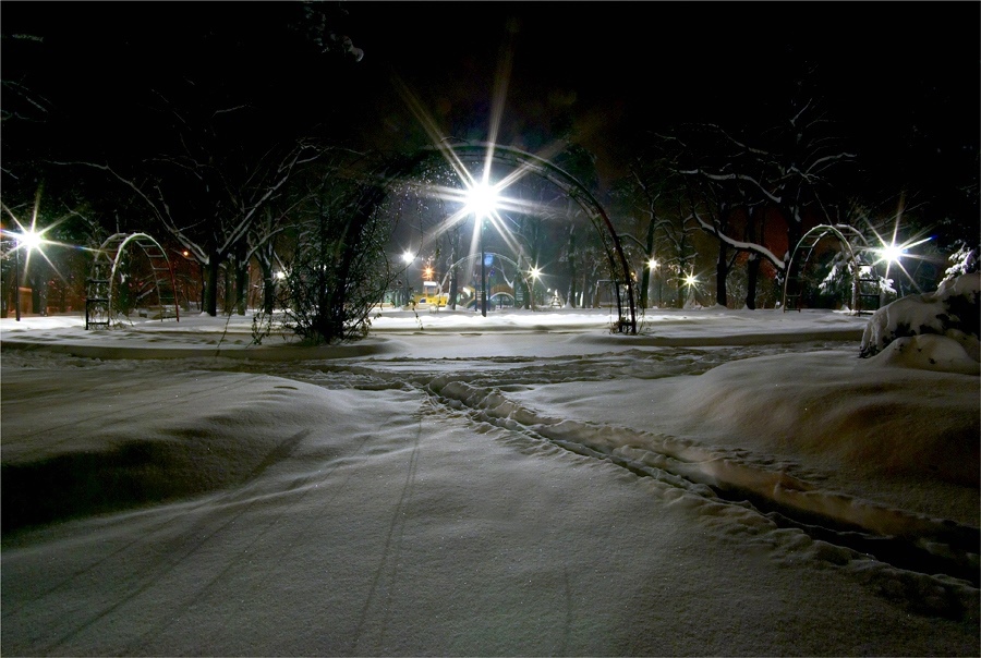 фото ""Winter night"" метки: , 