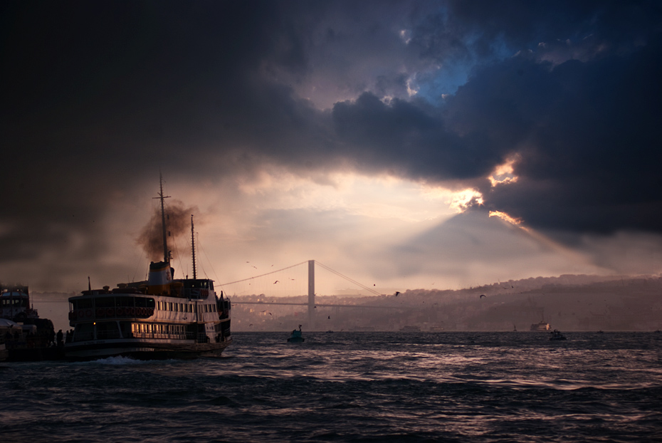photo "morning ship..." tags: landscape, city, sunset