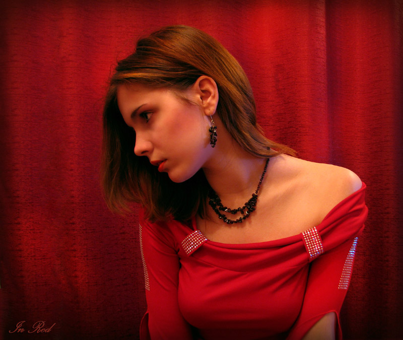 фото "In Red." метки: портрет, женщина