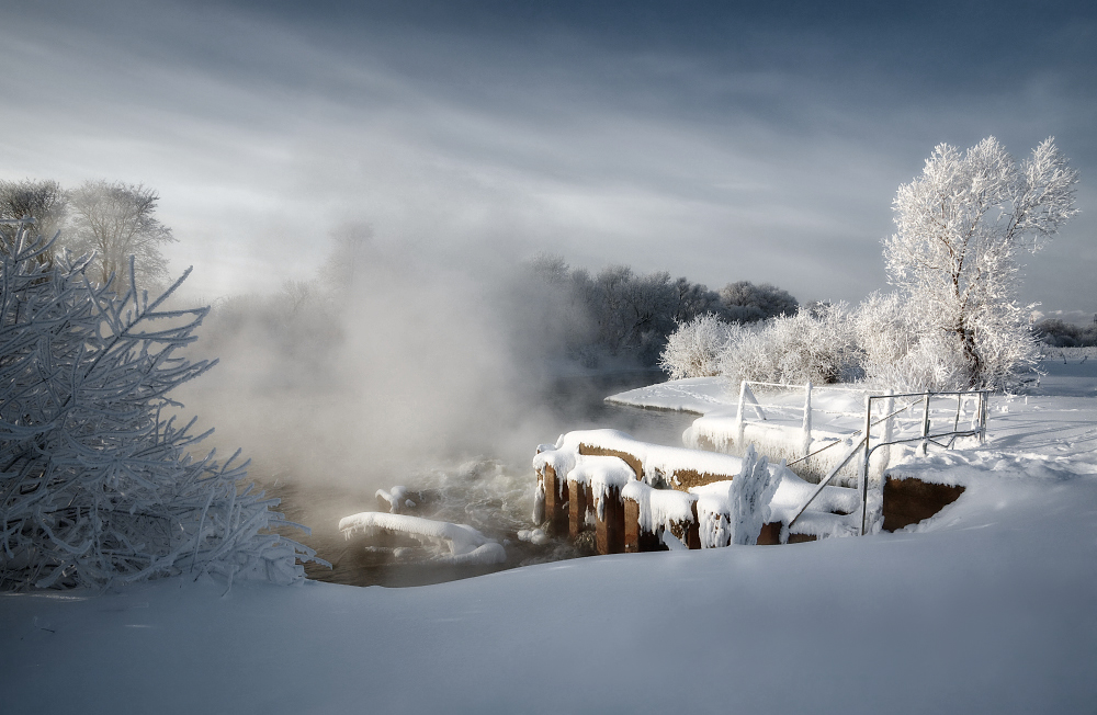 фото "Природный контраст" метки: пейзаж, зима