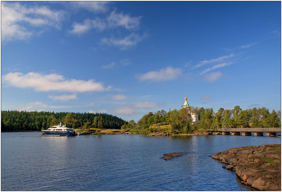 photo "Valaam. A kind on Nikolsky small secluded monastery" tags: landscape, travel, Europe, water