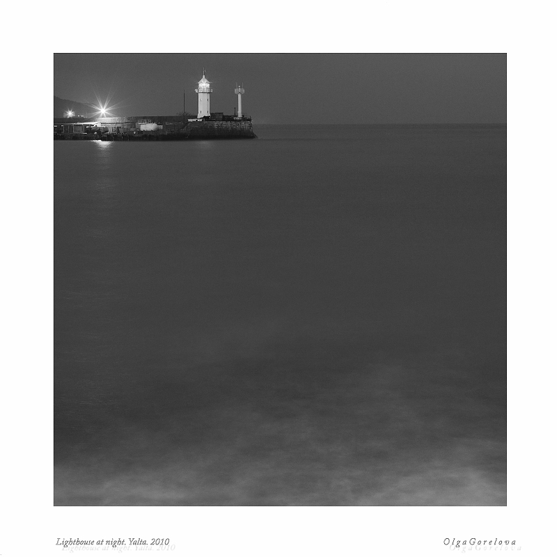 фото "Lighthouse at night" метки: пейзаж, вода