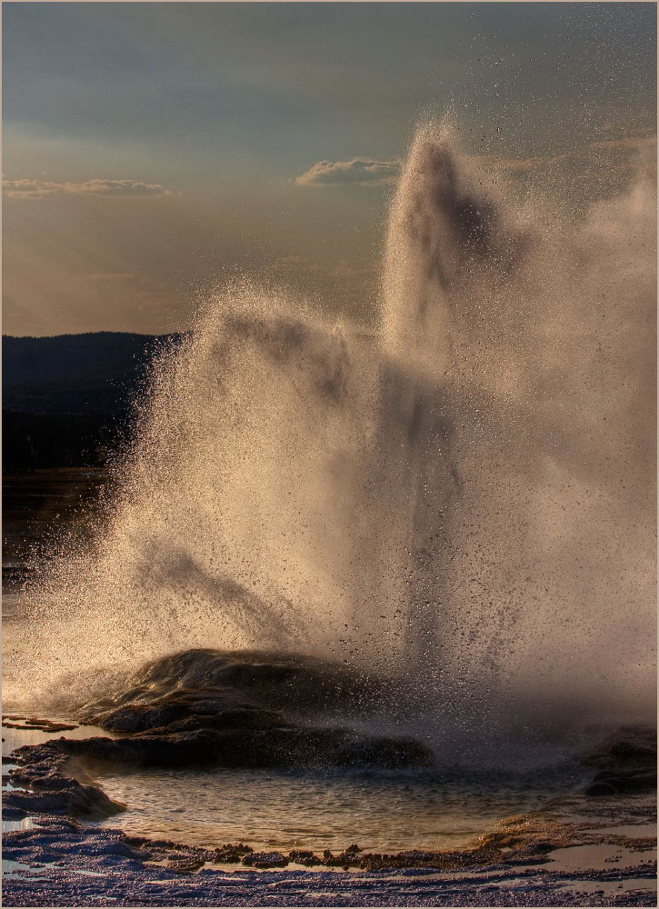 photo "Champagne splash" tags: landscape, sunset, water