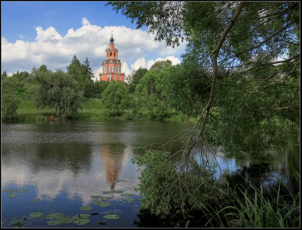 photo "landscape with church" tags: landscape, summer, water