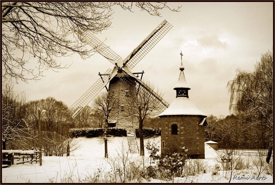 photo "open air museum Bokrijk Genk" tags: landscape, architecture, winter