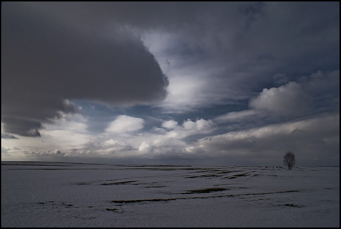 photo "Winter landscape with clouds" tags: landscape, clouds, winter