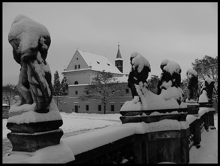 photo "Зимняя  Прага-4" tags: black&white, 