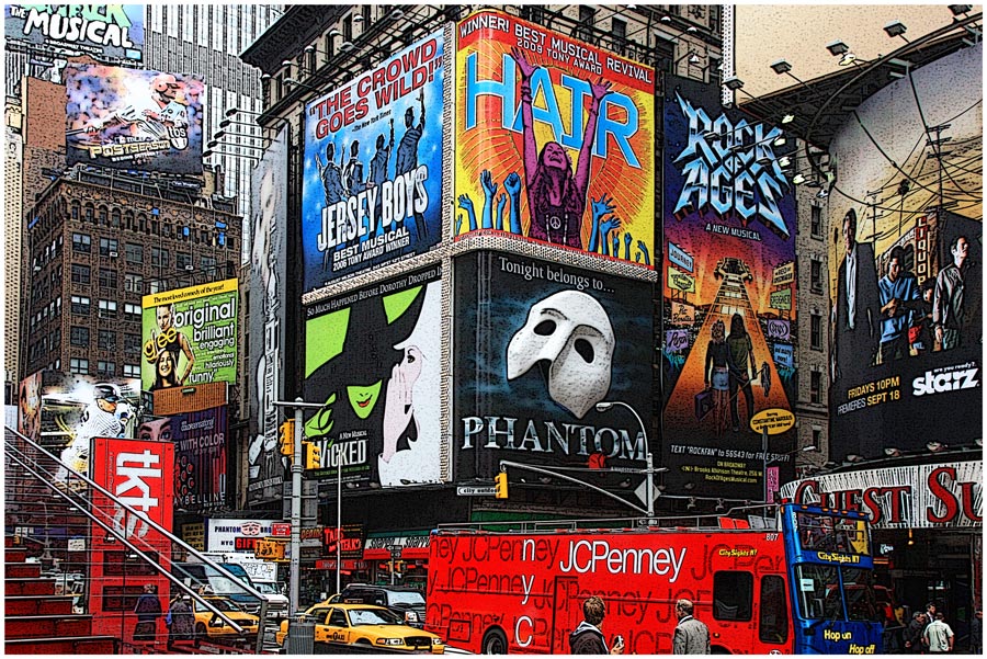 photo "Broadway Musicles" tags: city, travel, North America