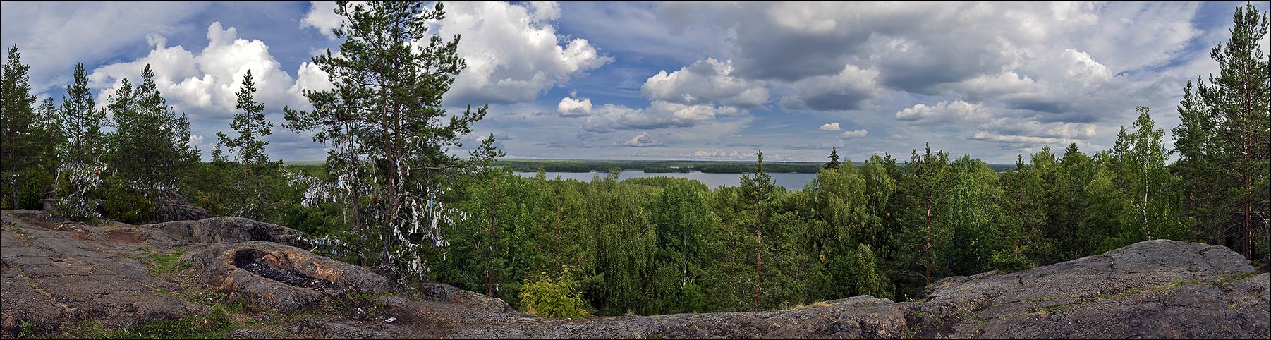 фото "Вид с горы Сампо" метки: пейзаж, лето, облака