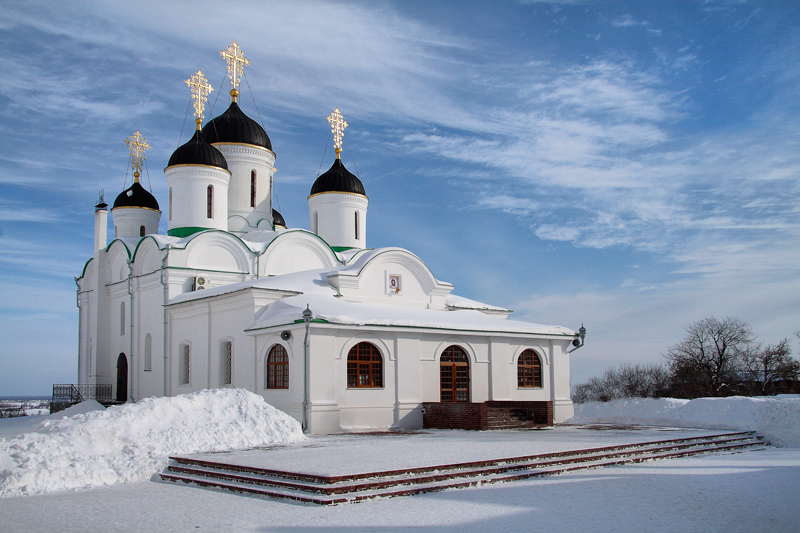 фото "Муромский Спасо-Преображенский мужской монастырь, фрагмент" метки: архитектура, пейзаж, зима