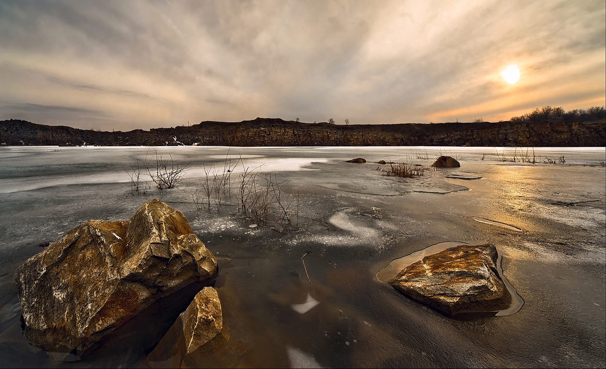 фото "Последний лед" метки: пейзаж, закат