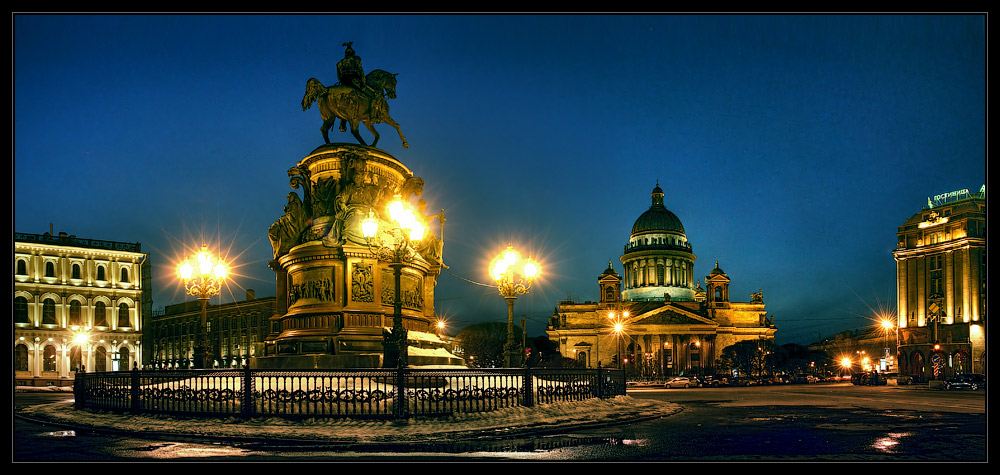 photo "St. Isaak square's panorama" tags: architecture, panoramic, landscape, 