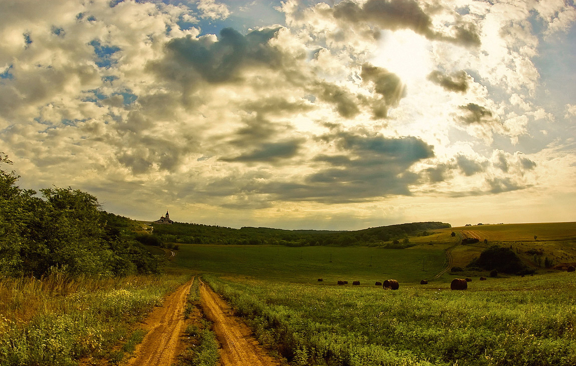 фото "Дорога к храму" метки: пейзаж, лето