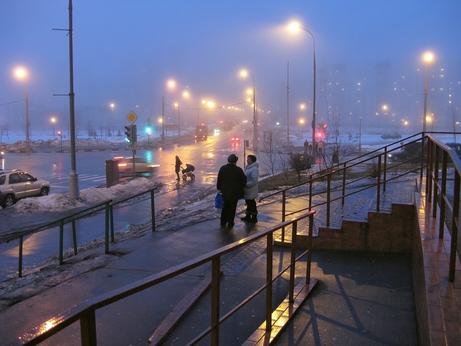 photo "Fog in the City (6)" tags: landscape, city, night