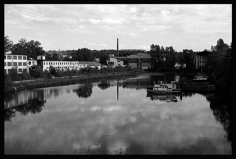 photo "Cлепое рукав Vltavy" tags: architecture, black&white, landscape, 