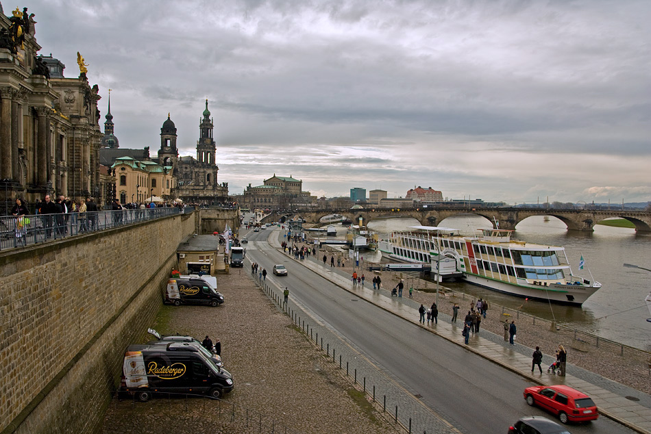 фото "Дрезден, набережная Эльбы" метки: путешествия, Европа