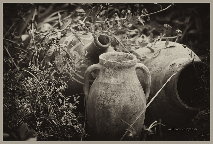 фото "Clay pots" метки: черно-белые, 