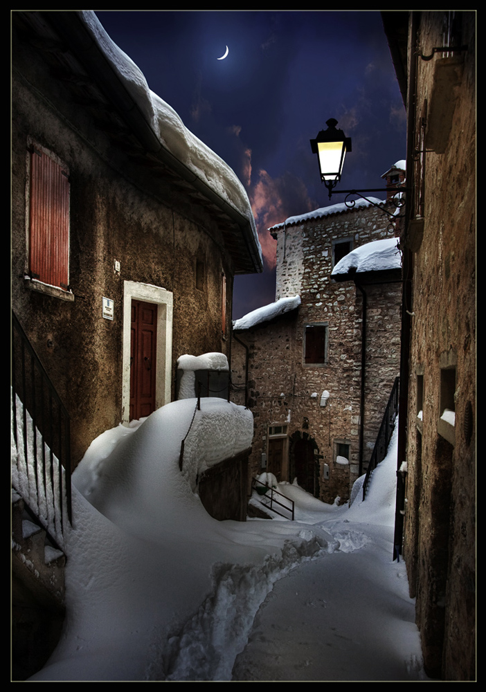 photo "Snowy night" tags: landscape, winter