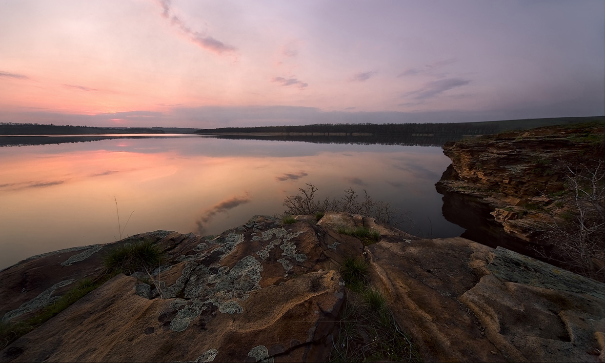 фото "В розовом закате" метки: пейзаж, вода