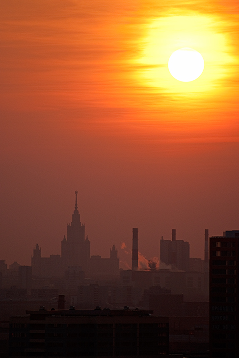 фото "Московский закат" метки: пейзаж, закат