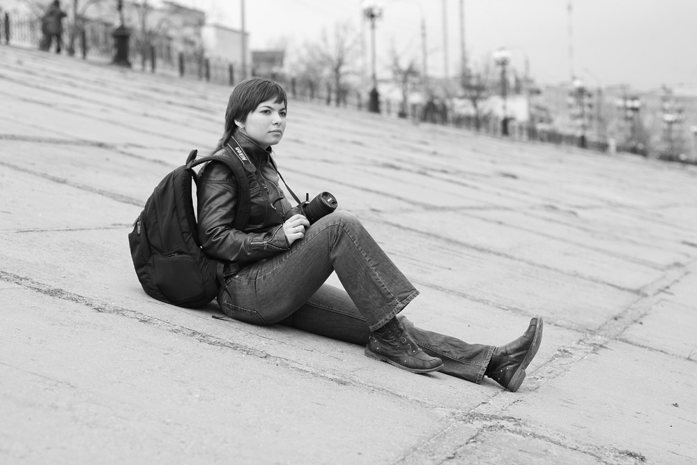 photo "***" tags: portrait, black&white, woman