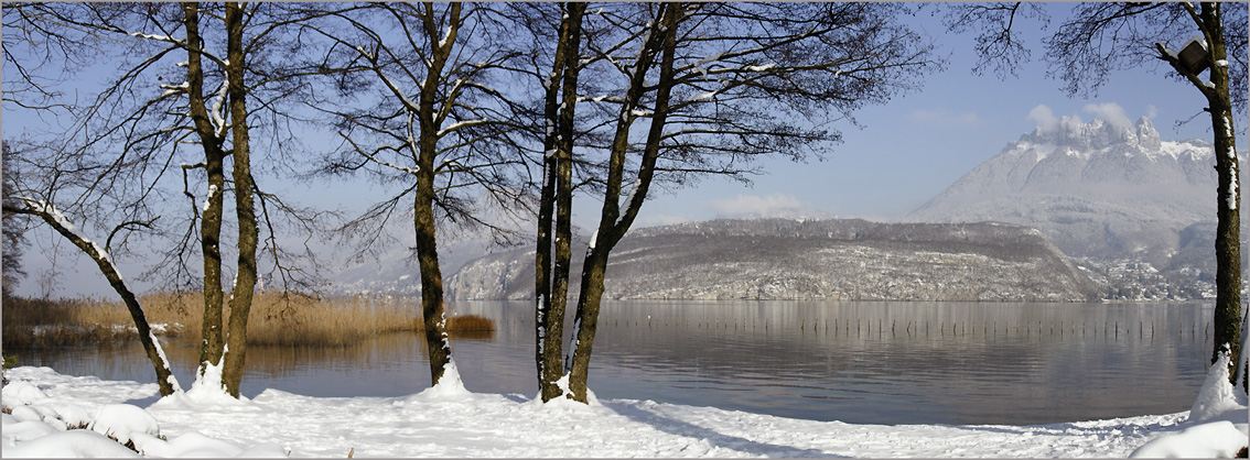 photo "Winter panoramic : Annecy Lake" tags: landscape, panoramic, winter