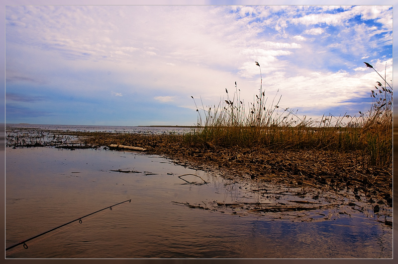 photo "Закат пожар река" tags: landscape, clouds, water