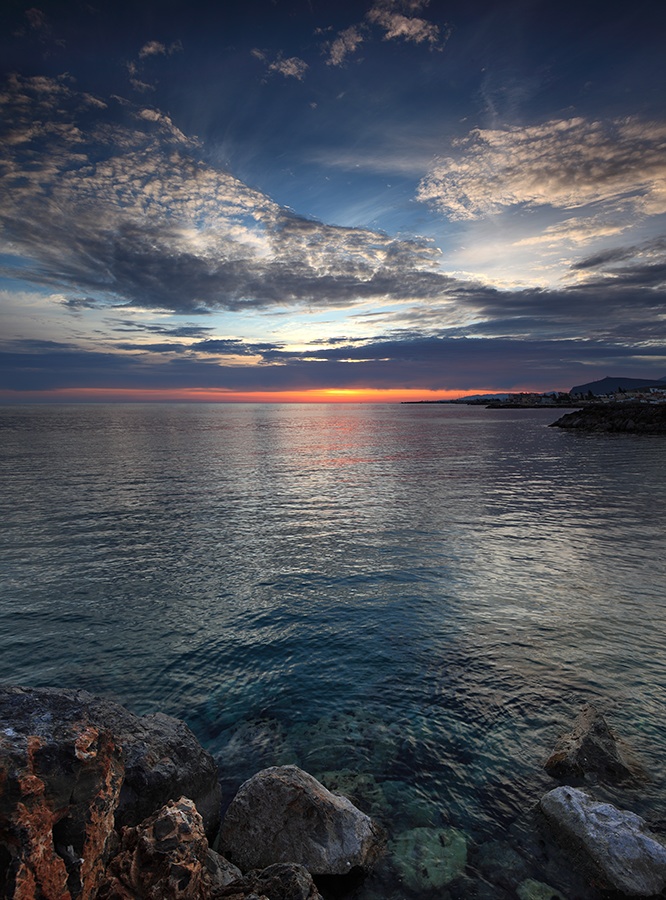 photo "Crete Sunrise" tags: landscape, sunset, water