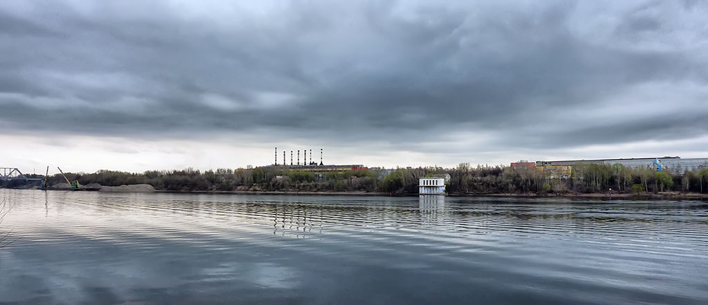 photo "Cold Volga" tags: landscape, city, water