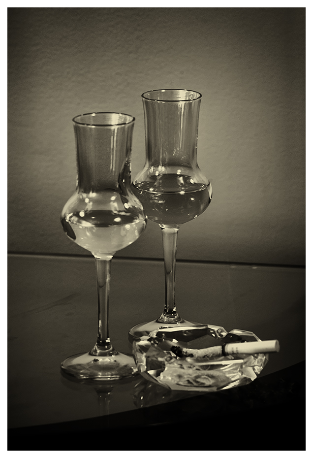 photo "Grappa" tags: still life, black&white, 