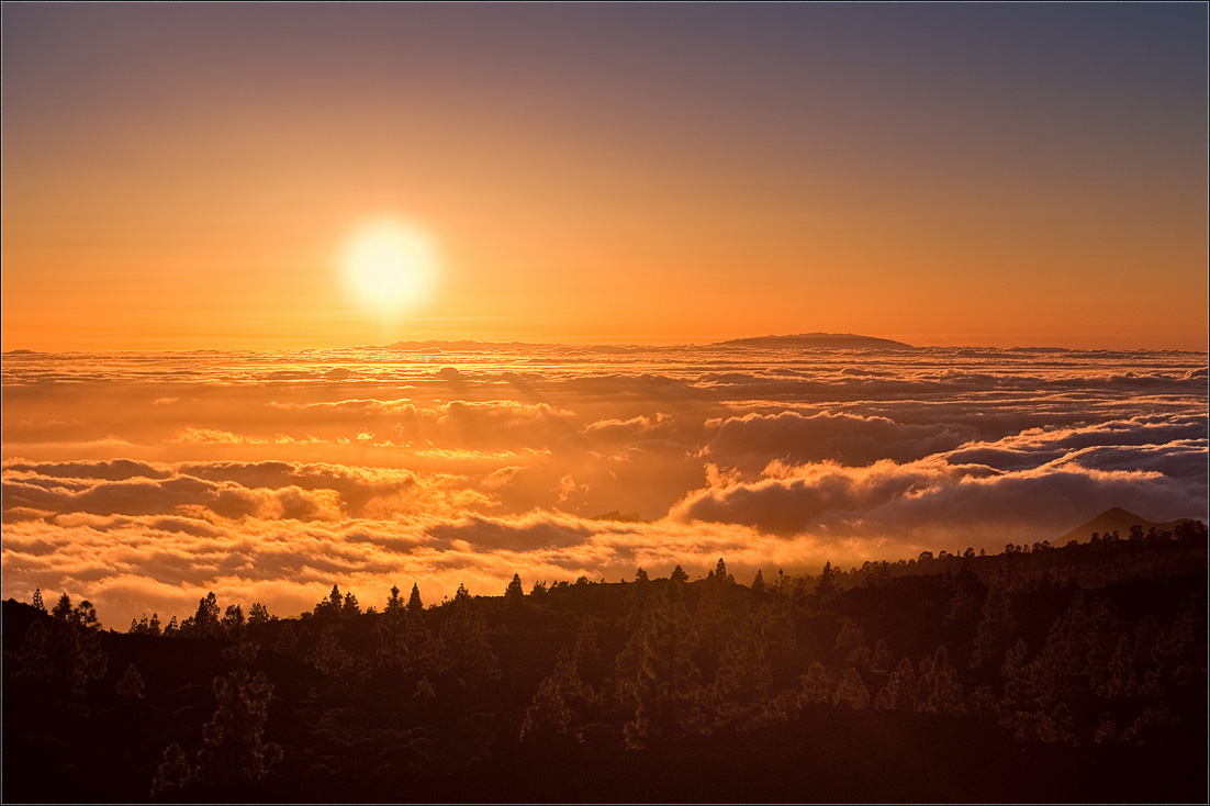 photo "Sunset over clouds" tags: landscape, sunset