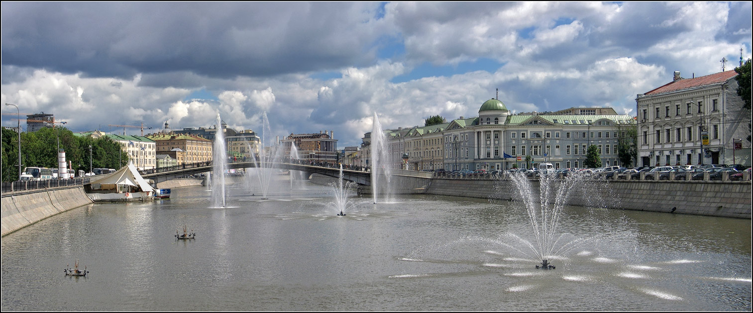 photo "Moscow Fountains. Move to the right))" tags: city, panoramic, 
