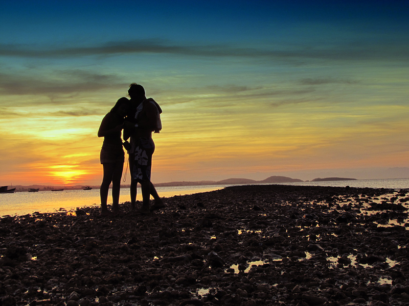 photo "Caminho de pedras" tags: landscape, panoramic, sunset