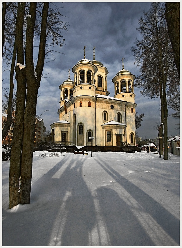 фото "Вознесенский собор. Звенигород" метки: архитектура, пейзаж, зима