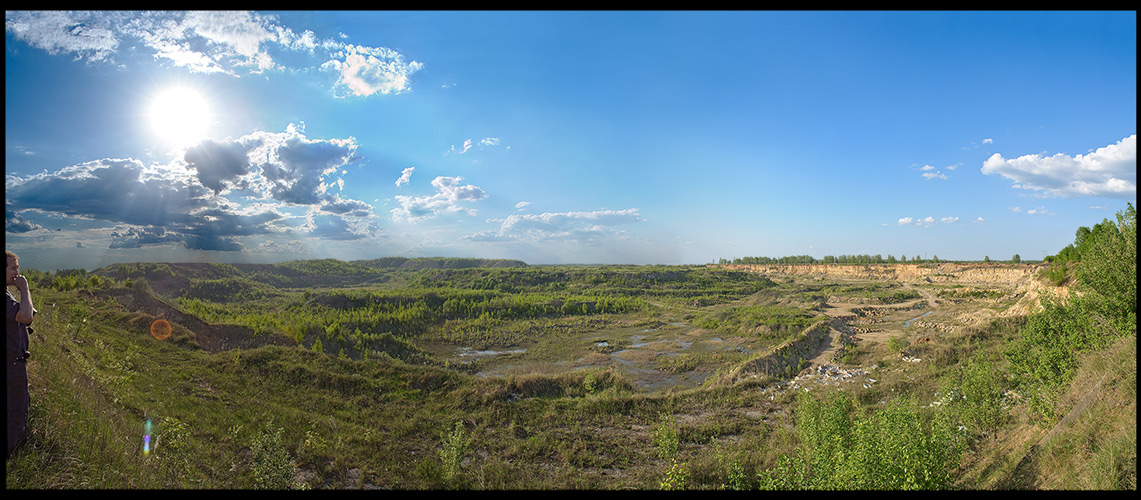 photo "панорама карьер" tags: landscape, mountains, summer