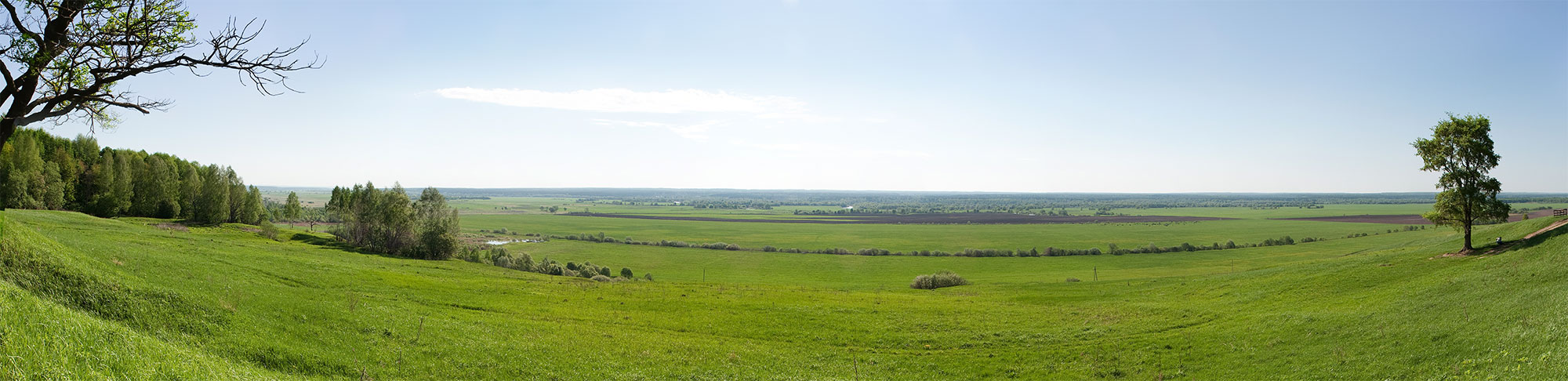 photo "панорама, луг, река" tags: landscape, nature, summer