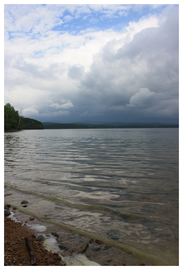фото "Озеро Большой Кисегач" метки: пейзаж, вода, облака