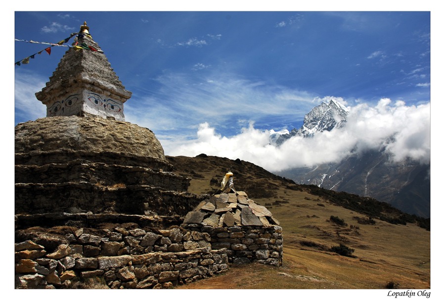 photo "The Himalayas sacred places..." tags: landscape, travel, Asia, mountains