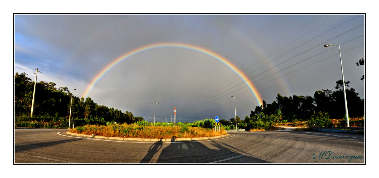 photo "Full rainbow" tags: landscape, panoramic, clouds