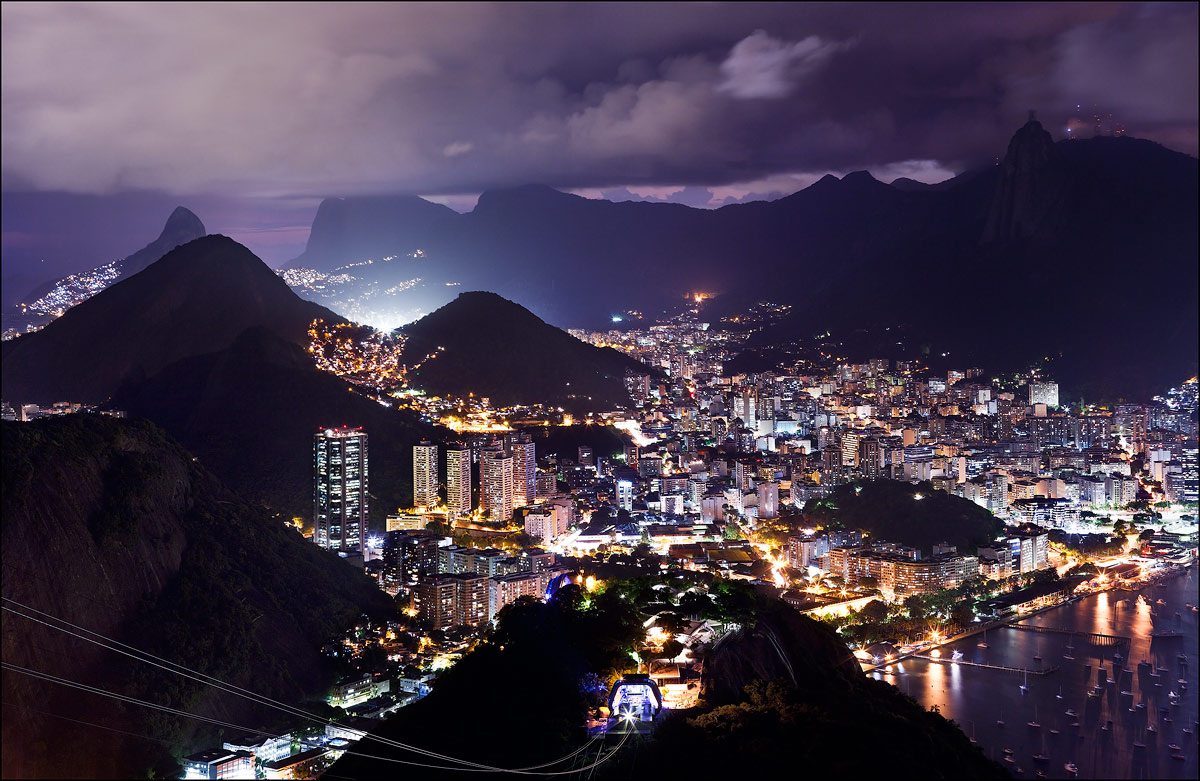 Рио де жанейро ночью