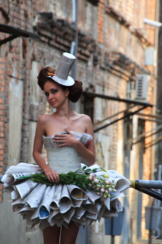 фото "Paper dress" метки: портрет, женщина
