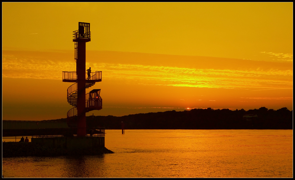 photo "Evening on the river Elbe" tags: landscape, sunset, water