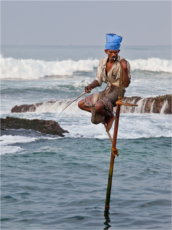 фото "Ланкийские рыбаки-2" метки: путешествия, репортаж, Азия