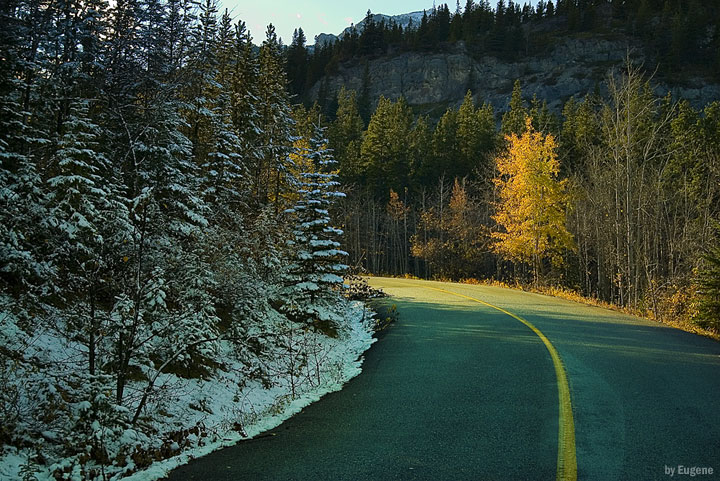 фото "Autumn vs Winter" метки: пейзаж, горы, осень